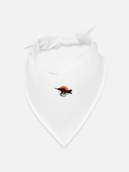 Dinosaurs Tyrannosaurus Rex T-Rex - Bandana Dreieckstuch - Weiß