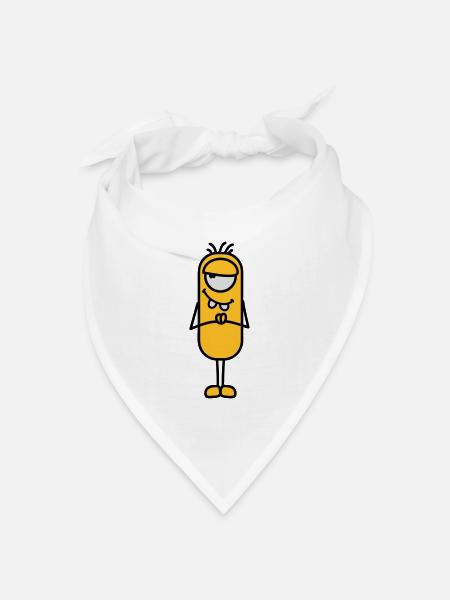 Monster - Bandana Dreieckstuch - Weiß