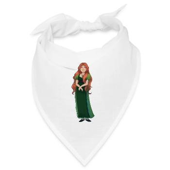 Aiblinn - Bandana Dreieckstuch - Weiß - Vorne