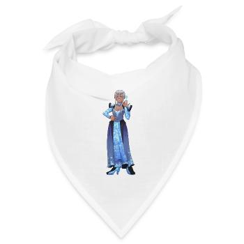 Lilie - Bandana Dreieckstuch - Weiß - Vorne