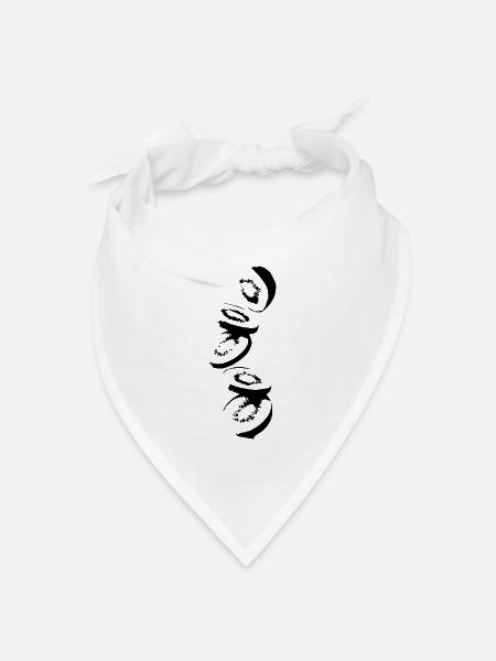 Kiwi - Bandana Dreieckstuch - Weiß
