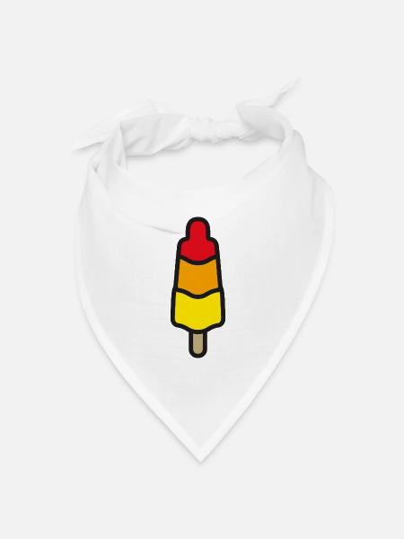 Wie eine Rakete!! - Bandana Dreieckstuch - Weiß