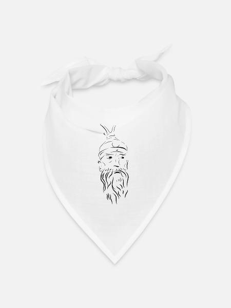Skënderbeu - Bandana Dreieckstuch - Weiß