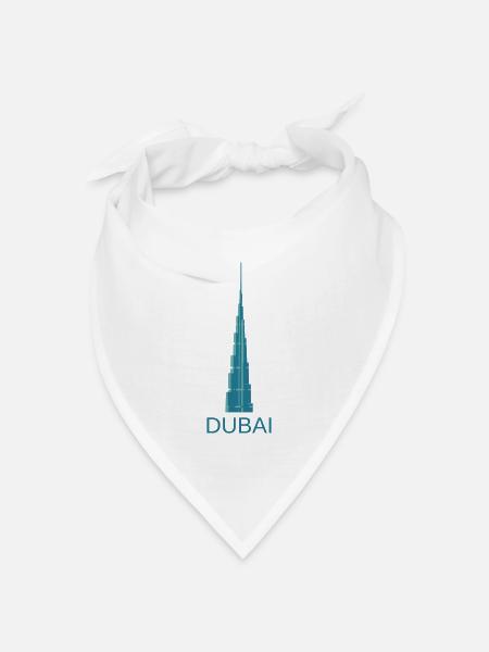 Dubai - Bandana Dreieckstuch - Weiß