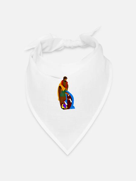 Maria Joseph Jesus - Bandana Dreieckstuch - Weiß