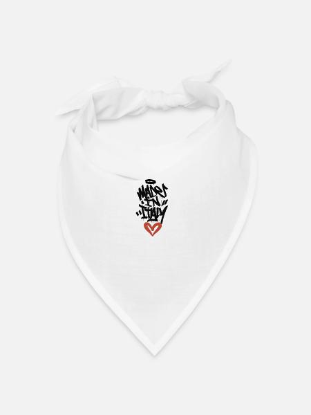 Hergestellt in Italien - Bandana Dreieckstuch - Weiß