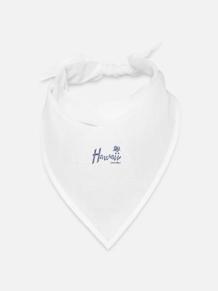 Hawaii Oahu - Bandana Dreieckstuch - Weiß