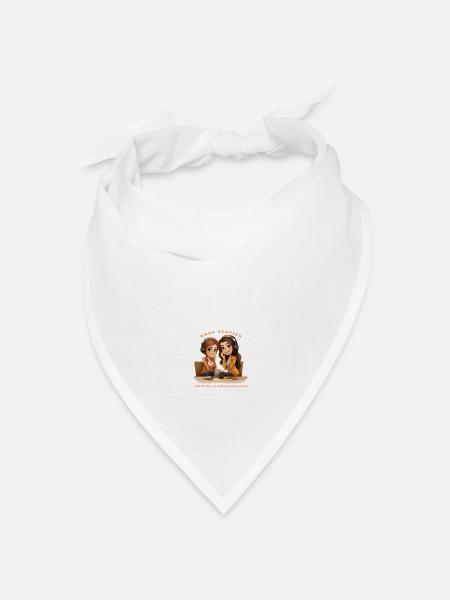Arbeitsbesties, Bestien, Partner in der Prokrastination - Bandana Dreieckstuch - Weiß