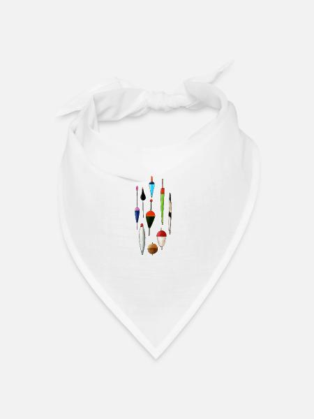 Angelposen Anglershirt Waggler - Angeln, Angler - Bandana Dreieckstuch - Weiß