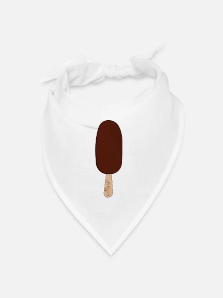 MAGNUM Eiscreme-T-Shirt - Bandana Dreieckstuch - Weiß
