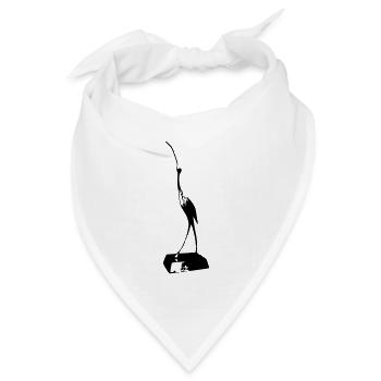 Storch - Bandana Dreieckstuch - Weiß - Vorne