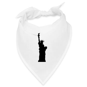 statue of liberty - Freiheitsstatue - Bandana Dreieckstuch - Weiß - Vorne