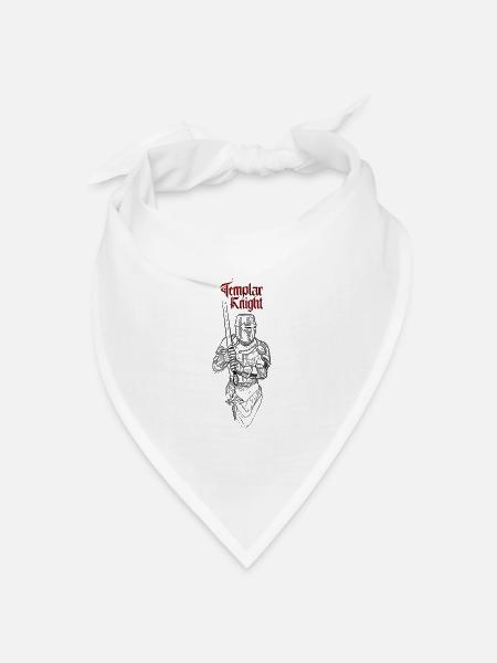 Templar Knight - Bandana Dreieckstuch - Weiß
