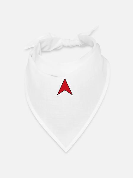 arrow red - Bandana Dreieckstuch - Weiß