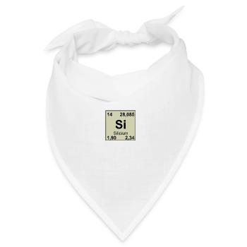 14 Silcium - Bandana Dreieckstuch - Weiß - Vorne