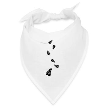 Taucherflossen Taucher silhouette - Bandana Dreieckstuch - Weiß - Vorne