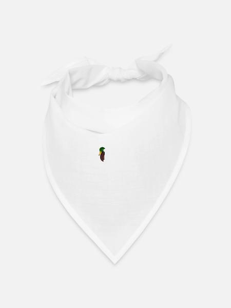 Ente Hi Vogel Biologe Ornithologe Tier - Bandana Dreieckstuch - Weiß