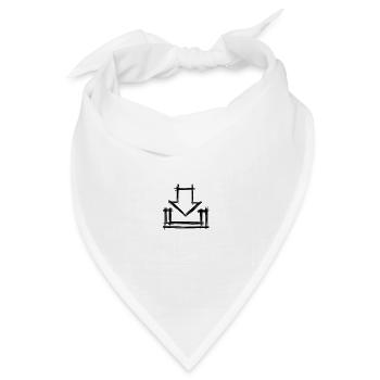 Download Symbol. Herunterladen Zeichen / Icon - Bandana Dreieckstuch - Weiß - Vorne