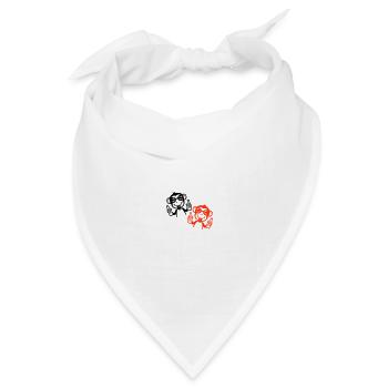 Affe Bier Party Besoffen - Bandana Dreieckstuch - Weiß - Vorne