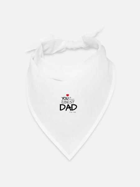 Bester Vater, Papa - Bandana Dreieckstuch - Weiß