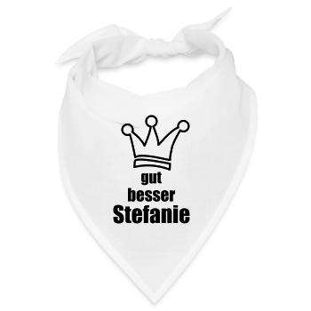 Stefanie - Bandana Dreieckstuch - Weiß - Vorne