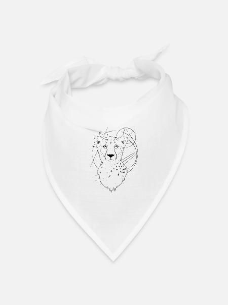 Geopardy - Bandana Dreieckstuch - Weiß