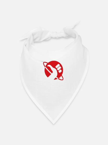 Daumen Planet! - Bandana Dreieckstuch - Weiß