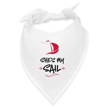 Hochzeit - Bandana Dreieckstuch - Weiß - Vorne