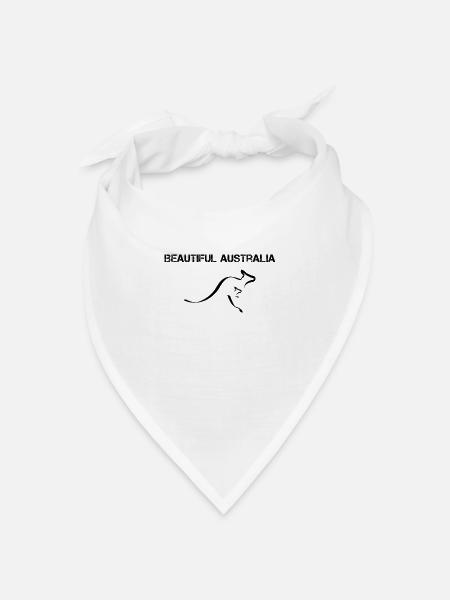 Schönes Australien - Bandana Dreieckstuch - Weiß