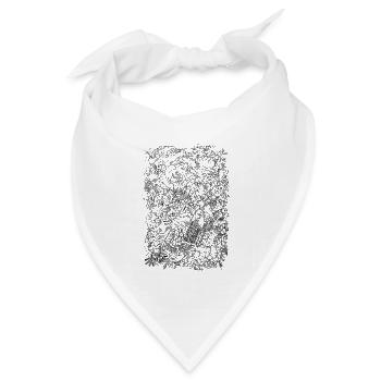 Engines_on_hochkant - Bandana Dreieckstuch - Weiß - Vorne