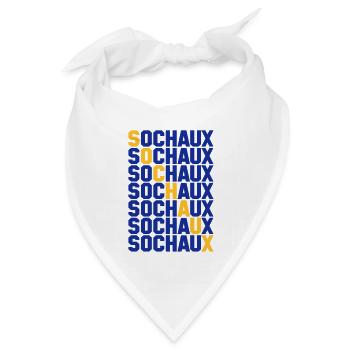 Sochaux Gitter - Bandana Dreieckstuch - Weiß - Vorne