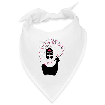 Diamant Girl - Juwelen Prinzessin - Schmuck - Bandana Dreieckstuch - Weiß - Vorne