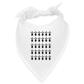 Hermine Britannien Flagge Breton - Bandana Dreieckstuch - Weiß - Vorne