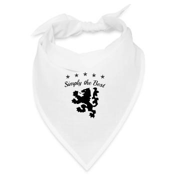 Einfach das Beste - Design 1 - Bandana Dreieckstuch - Weiß - Vorne