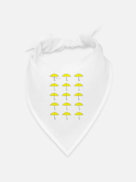 Umbrella Movement Strong for Hong Kong - Bandana Dreieckstuch - Weiß