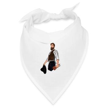 Zimmermann aus den tiefen des Schwarzwalds - Bandana Dreieckstuch - Weiß - Vorne