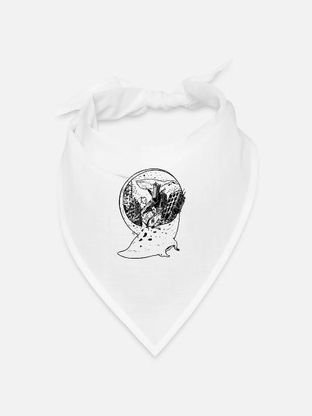 unter dem meer - Bandana Dreieckstuch - Weiß