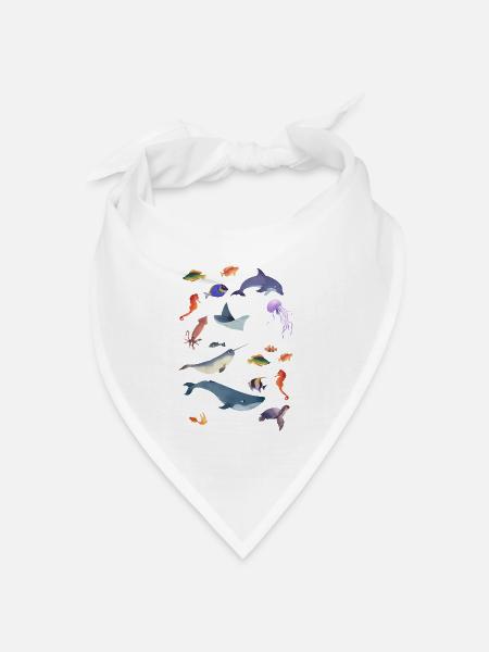 Seetang HAARZO - Bandana Dreieckstuch - Weiß