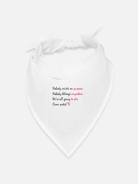 Morty - Bandana Dreieckstuch - Weiß
