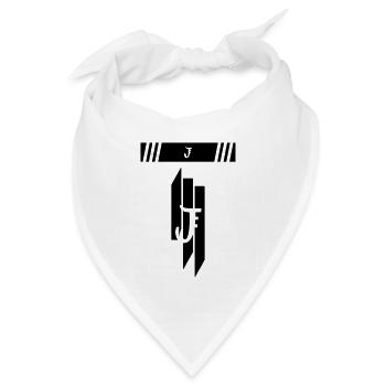 J - Bandana Dreieckstuch - Weiß - Vorne