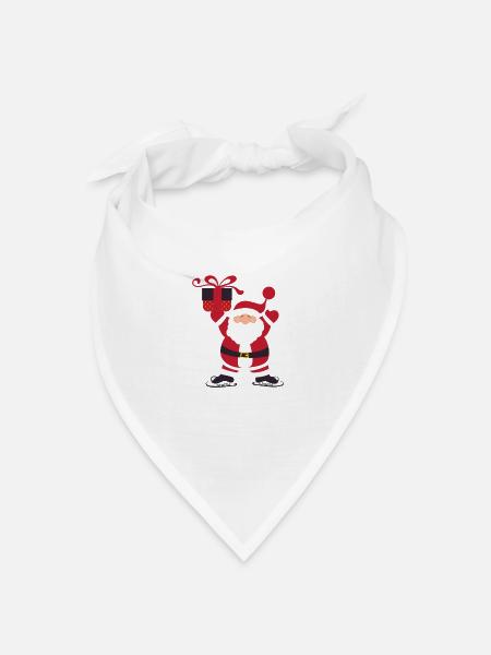 santa - Bandana Dreieckstuch - Weiß