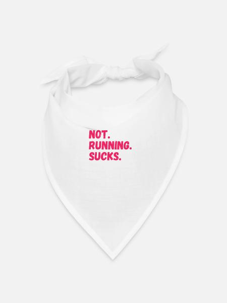 Laufen joggen marathon sprint ausdauer sport - Bandana Dreieckstuch - Weiß