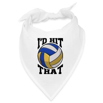 Volleyball Beachvolleyball Hallenvolleyball Mittel - Bandana Dreieckstuch - Weiß - Vorne