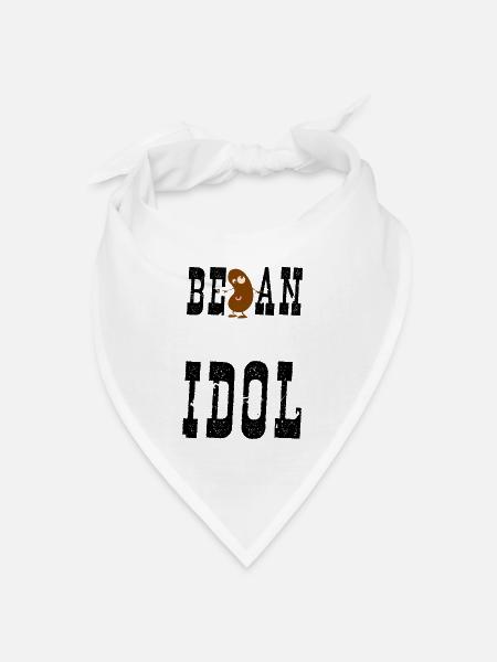 Sei ein Idol - Bandana Dreieckstuch - Weiß