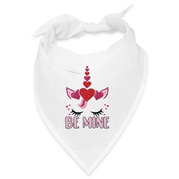 Sei mein - Bandana Dreieckstuch - Weiß - Vorne