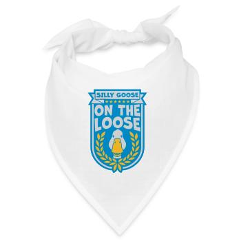 goose on the loose - Bandana Dreieckstuch - Weiß - Vorne