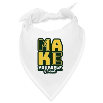 Machen Sie sich stolz - Bandana Dreieckstuch - Weiß - Vorne