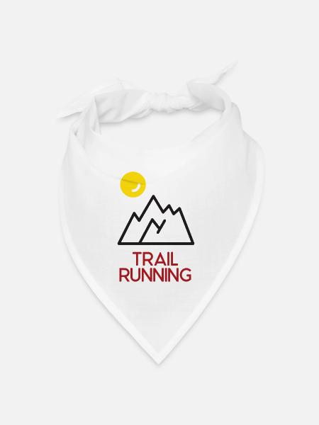 Trailrunning - Bandana Dreieckstuch - Weiß