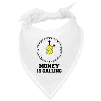money is calling 2 - Bandana Dreieckstuch - Weiß - Vorne