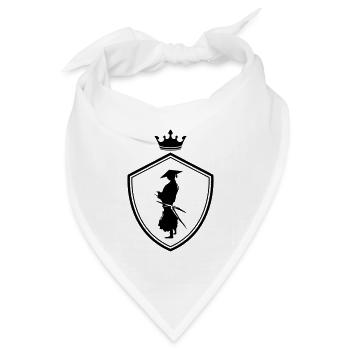 samurai warrior wappen - Bandana Dreieckstuch - Weiß - Vorne